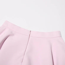 Load image into Gallery viewer, Productseeker - SET107 Rose Blazer &amp; Pleated Skirt Set: Pink / English / L
