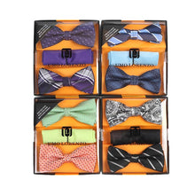 Load image into Gallery viewer, Selini New York - 12pc Prepack Men's Bow Ties and Matching Hanky

