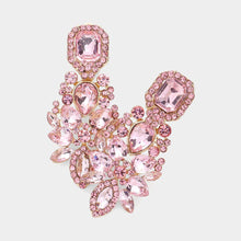 Load image into Gallery viewer, Sensibling Corp. - Marquise Square Stone Pointed Evening Clip On Earrings
: Gold Ab
