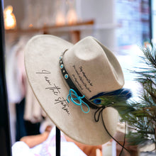 Load image into Gallery viewer, Wild Indigo - I am The Storm Burned Hat Western Hat Rancher Cowboy: Yellow
