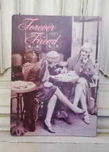 Load image into Gallery viewer, Little Heart Designs - Vintage Girlfriends Image Forever Friend Magnet
