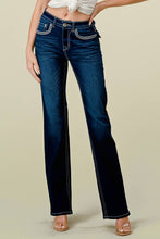 Load image into Gallery viewer, Denim Zone U.S.A. - WB-31 STRETCHY MINI-BOOT WOMEN'S BLING JEANS WESTFIELD EAGLE: 11 / DARK BLUE
