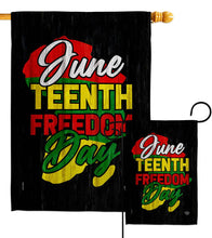 Load image into Gallery viewer, Two Group Flag Co - Flag June Freedom Day Juneteenth Usa Us Historic Garden: Double Sided-Thick Fabric / House Flag 28" x 40" Only
