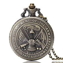 Load image into Gallery viewer, WoodWristCo - Vintage Bronze Fire Fighter Retro Military Man Watches: Red Fighter
