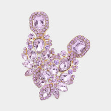 Load image into Gallery viewer, Sensibling Corp. - Marquise Square Stone Pointed Evening Clip On Earrings
: Gold Ab
