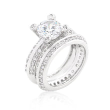 Load image into Gallery viewer, JGoodin - Cubic Zirconia Round Cut Pave Ring Set: 7
