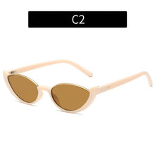 Load image into Gallery viewer, ACCITY - NEW HALF-FRAME CAT-EYE STREET STYLE SUNGLASSES_CWASG0386: White / (OS) 2
