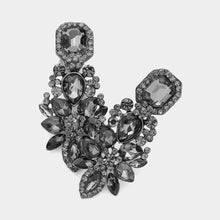 Load image into Gallery viewer, Sensibling Corp. - Marquise Square Stone Pointed Evening Clip On Earrings
: Sapphire
