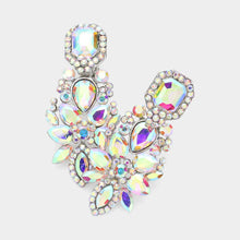 Load image into Gallery viewer, Sensibling Corp. - Marquise Square Stone Pointed Evening Clip On Earrings
: Sapphire
