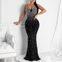 Load image into Gallery viewer, MB Fashion Wholesale - MALYBGG Rhinestone and Beaded Strappy Dress 6561LY: Pink / S M L: 1-1-1
