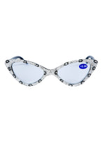 Load image into Gallery viewer, Ole - Handmade Cat Eye Rhinestone Reader G0305-White: 250
