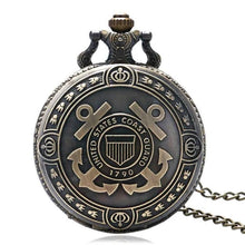 Load image into Gallery viewer, WoodWristCo - Vintage Bronze Fire Fighter Retro Military Man Watches: Veteran
