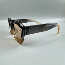 Load image into Gallery viewer, Ole - Handmade Rhinestone Round Sunglasses
