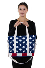 Load image into Gallery viewer, COMECO INC - Stars and Stripes Flag Tote Bag for 4th of July Celebration
