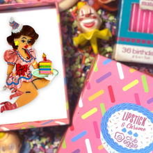 Load image into Gallery viewer, Lipstick &amp; Chrome - Birthday Belle Brooch by Lipstick &amp; Chrome x Club Eggie-TAWN

