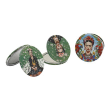 Load image into Gallery viewer, TAPA fashion - Frida Kahlo Glitter Circular Compact Makeup Mirror JM6423-29 (12PC): ASSORTED

