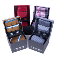 Load image into Gallery viewer, Selini New York - 24pc Boxed Men Tie &amp; Hanky, Cufflink -PWFBGB-FW
