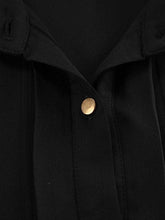 Load image into Gallery viewer, FurDecoration - Long Sleeves Loose Pleated Split-Joint Lapel Blouses&amp;Shirts Tops: WHITE / M
