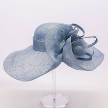 Load image into Gallery viewer, KaKyCo - Rose Veil Trim Off Face Floppy Sinamay Hats | 117145: YELLOW
