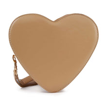Load image into Gallery viewer, Handbag Express - Heart Shape Biker Jacket Petite Shoulder Bag: Khaki
