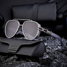 Load image into Gallery viewer, UZ Wholesale Store - Men's Polarized Vintage Punk Sunglasses: Bright Black
