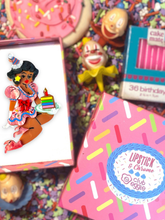 Load image into Gallery viewer, Lipstick &amp; Chrome - Birthday Belle Brooch Lipstick &amp; Chrome x Club Eggie-SABLE
