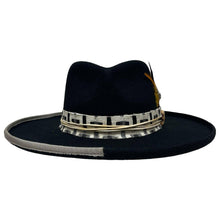 Load image into Gallery viewer, American Hat Makers - Wool Felt Teardrop Curled Brim Hat- Style Lounge: Black / LG

