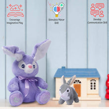 Load image into Gallery viewer, Dimple - Plush Bunny Bella Purple Singing Baby Soft Bunny
