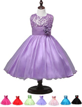 Load image into Gallery viewer, Fennco Styles - Lovely Sequin Flower Girl Dress: Pink / 6-7T
