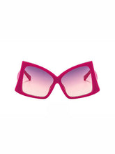 Load image into Gallery viewer, Sheer Trend - Sun-Protection Geometric Sunglasses Accessories: FUCHSIA / One_size
