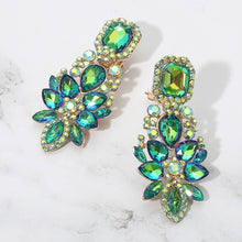 Load image into Gallery viewer, Sensibling Corp. - Marquise Square Stone Pointed Evening Clip On Earrings
: Jet Black
