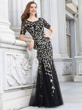 Load image into Gallery viewer, Ever-Pretty - Sequin Shiny Fishtail Tulle Dresses for Party: Silver / 4
