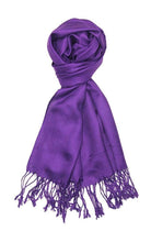 Load image into Gallery viewer, Jasper Trading LLC - C09 - One Piece Dk. Purple Color Fashion Pashmina Shawl Scar
