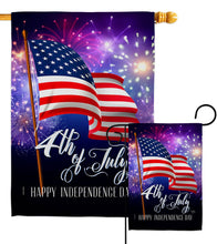 Load image into Gallery viewer, Two Group Flag Co - Flag 4Th July Fourth Usa Garden House 2-Sided Home Décor: Double Sided-Thick Fabric / House Flag 28" x 40" Only
