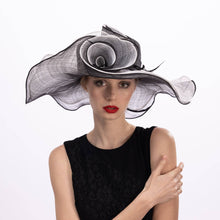 Load image into Gallery viewer, KaKyCo - Double Layer Of Sinamay Floppy Hat | 122131: Olive/Ivory
