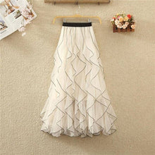 Load image into Gallery viewer, UZ Wholesale Store - Fashionable Medium-Length Wavy Mesh Tulle Skirt: Apricot / One_size
