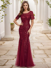 Load image into Gallery viewer, Ever-Pretty - Sequin Shiny Fishtail Tulle Dresses for Party: Silver / 4
