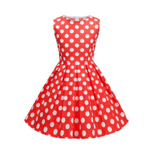 Load image into Gallery viewer, SALINA TRADING INC - Retro High-Waisted Floral Print Sleeveless Dress: Yellow Lemon (Women) / L
