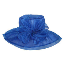 Load image into Gallery viewer, anbfashion - ORGANZA FLOPPY CHURCH HAT HTO767: Bk
