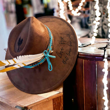 Load image into Gallery viewer, Wild Indigo - Love Her But Leave Her Wild Burned Hat: Amber / Rancher
