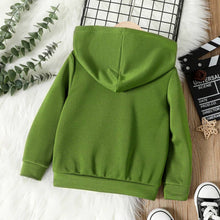 Load image into Gallery viewer, PatPat - 2-Piece Baby Boy Graphic Hoodie and Sweatpants Outfit: Army green / 6-9 Months
