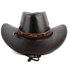 Load image into Gallery viewer, ACCITY - 2024 NEW FASHION CASUAL WESTERN COWBOY HAT_CWAH1887: DARKCOFFEE / (OS) 1
