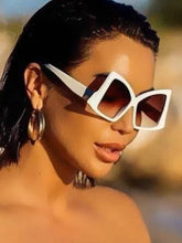 Load image into Gallery viewer, Sheer Trend - Sun-Protection Geometric Sunglasses Accessories: FUCHSIA / One_size
