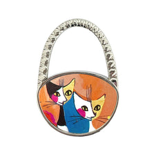 Load image into Gallery viewer, Wrapables.com - Wrapables Stylish Foldable Purse Hook Hanger: Irises
