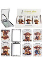 Load image into Gallery viewer, Cap Zone - Highland Baby Cow Glitter Compact Mirror: Assorted / One Size
