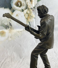 Load image into Gallery viewer, Bronzhaus - Signed Handcrafted Rick James Guitar Player Bronze Sculpture Figurine Statue
