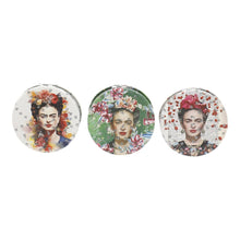 Load image into Gallery viewer, TAPA fashion - Frida Kahlo Glitter Circular Compact Makeup Mirror JM6423-29 (12PC): ASSORTED
