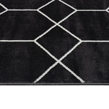 Load image into Gallery viewer, Olliix - Modern Geometric Woven Area Rug, Black: 8x10
