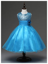 Load image into Gallery viewer, Fennco Styles - Lovely Sequin Flower Girl Dress: Purple / 5-6T
