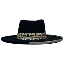 Load image into Gallery viewer, American Hat Makers - Wool Felt Teardrop Curled Brim Hat- Style Lounge: Black / LG
